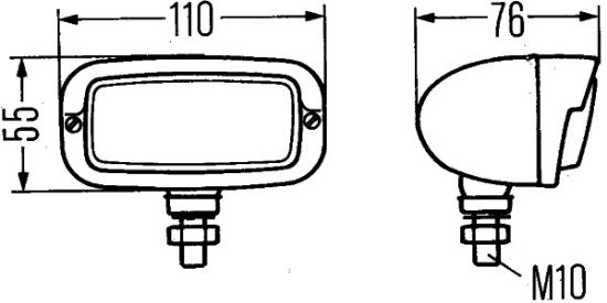 Afbeeldingen van HELLA 2ZR 001 193-011 Halogeen-Achteruitrijlicht - 12V