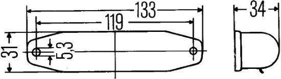 Afbeeldingen van HELLA 2AB 001 208-001 Leeslamp - Halogeen - 12/24V