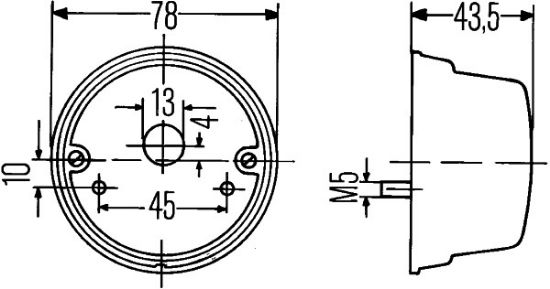 Afbeeldingen van HELLA 2SB 001 259-261 Achterlicht - Halogeen - links/rechts