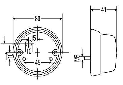 Afbeeldingen van HELLA 2PF 001 259-677 Positielicht - Halogeen - 24/12V
