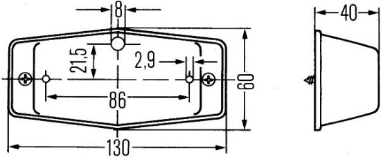 Afbeeldingen van HELLA 2BM 001 321-001 Extra knipperlamp - Halogeen - 12/24V