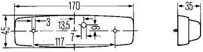 Afbeeldingen van HELLA 2JA 001 364-001 Interieurverlichting - Halogeen - 24/12V