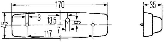 Afbeeldingen van HELLA 2JA 001 364-001 Interieurverlichting - Halogeen - 24/12V