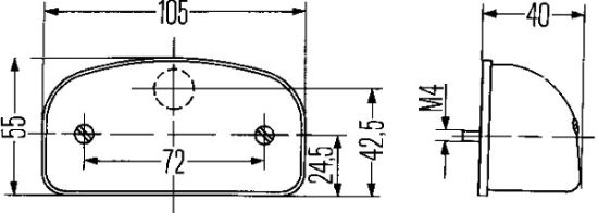 Afbeeldingen van HELLA 2KA 001 386-231 Kentekenlamp - Halogeen - 12V
