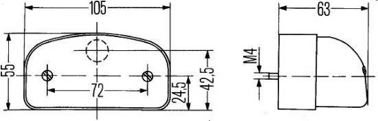 Afbeeldingen van HELLA 2KA 001 386-281 Kentekenlamp - Halogeen - 12V