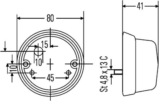 Afbeeldingen van HELLA 2ZR 001 421-101 Halogeen-Achteruitrijlicht - 12V