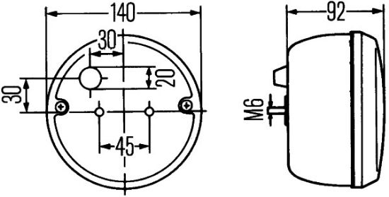 Afbeeldingen van HELLA 2ZR 001 423-001 Halogeen-Achteruitrijlicht - 12/24V