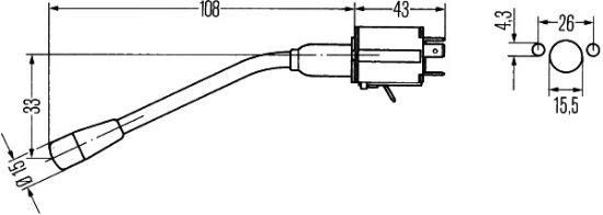 Afbeeldingen van HELLA 6BA 001 539-017 Stuurkolomschakelaar