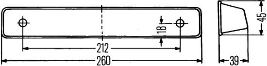 Afbeeldingen van HELLA 2KA 001 610-001 Kentekenlamp - Halogeen - 12V