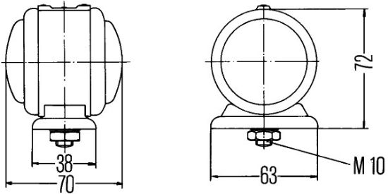 Afbeeldingen van HELLA 2TJ 001 633-211 Breedtelicht - Halogeen - 24V