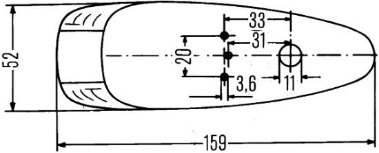 Afbeeldingen van HELLA 2PF 001 638-011 Positielicht - Halogeen - 12/24V