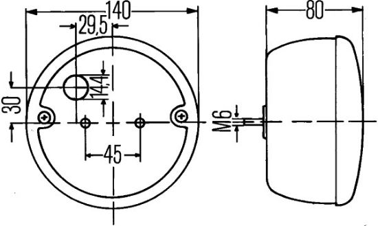 Afbeeldingen van HELLA 2SD 001 685-231 Achterlicht - Gloeilamp - 24/12V