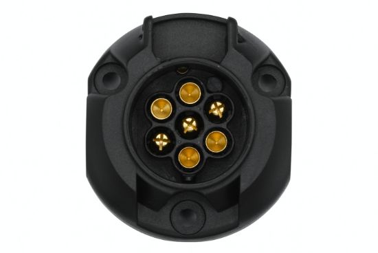 Afbeeldingen van HELLA 8JB 001 943-011 Stekkerdoos - 7-polig - Schroefaansluiting - Stekker: Schroefverbinding - Aantal