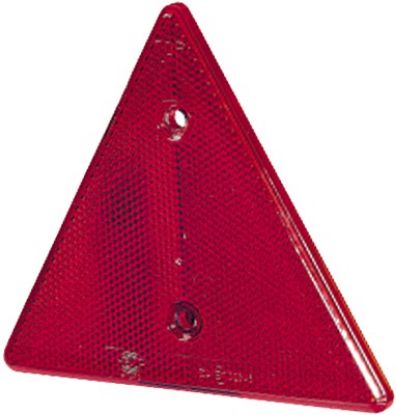 Afbeeldingen van HELLA 8RA 002 020-001 Reflector - Lenskleur: Rood - Driehoekig - Geschroefd/Opbouw