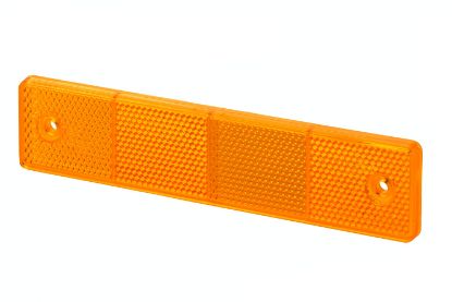 Afbeeldingen van HELLA 8RA 002 023-021 Reflector - Lenskleur: Geel - rechthoekig - Geschroefd/Opbouw
