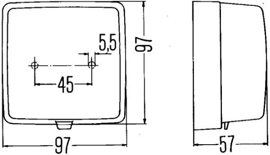 Afbeeldingen van HELLA 2NE 003 315-011 Mistachterlamp - Halogeen - 12V