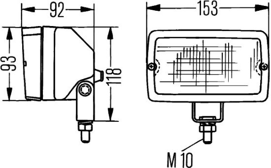 Afbeeldingen van HELLA 1GA 005 060-001 Halogeen-Werklamp - Master 5060 - 12/24V