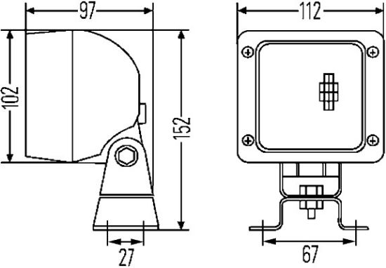 Afbeeldingen van HELLA 1GA 007 506-011 Halogeen-Werklamp - Ultra Beam - 24/12V