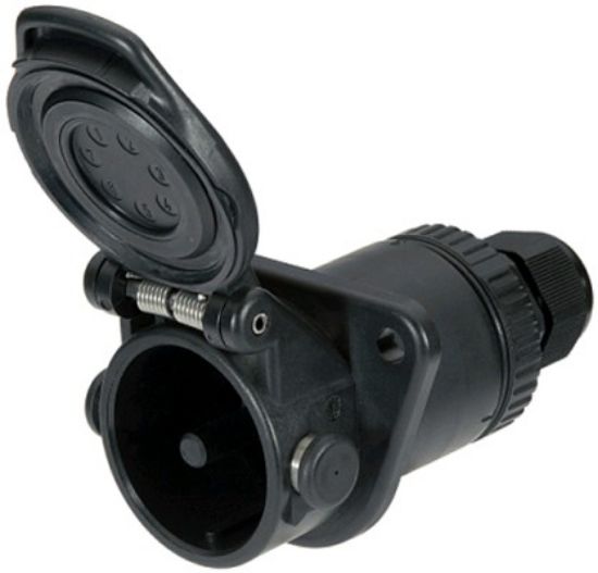 Afbeeldingen van HELLA 8JB 007 645-031 Stekkerdoos - 24V - 7-polig - Stekker: Schroefverbinding - Aantal: 1