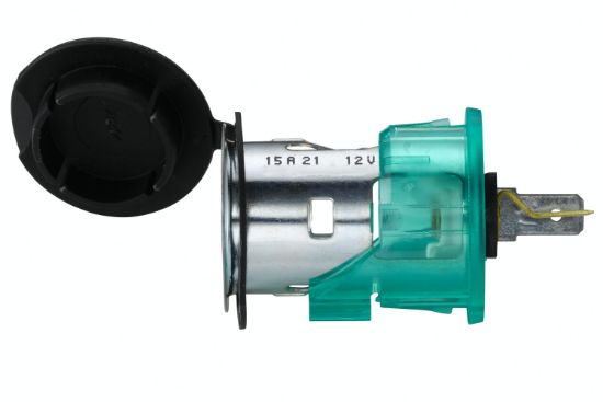 Afbeeldingen van HELLA 8JB 008 023-001 Stekkerdoos - 12V - 2-polig - Inbouw - Stekker: Platte stekker