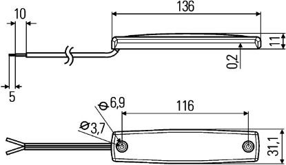 Afbeeldingen van HELLA 2JA 343 660-117 Interieurverlichting - Mini ThinLED - LED - 24V