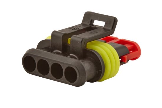 Afbeeldingen van HELLA 8JA 746 184-042 Stekkerbehuizing - 4-polig - Stekker: Paraboolverbinder