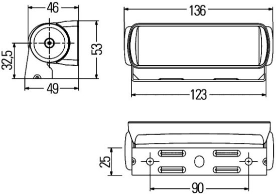 Afbeeldingen van HELLA 1GA 980 670-331 LED-Werklamp - ETL 250 - 24/12V
