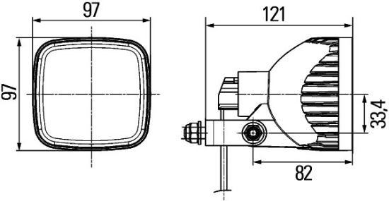 Afbeeldingen van HELLA 1GA 996 179-001 Halogeen-Werklamp - Eco 21 - 24V